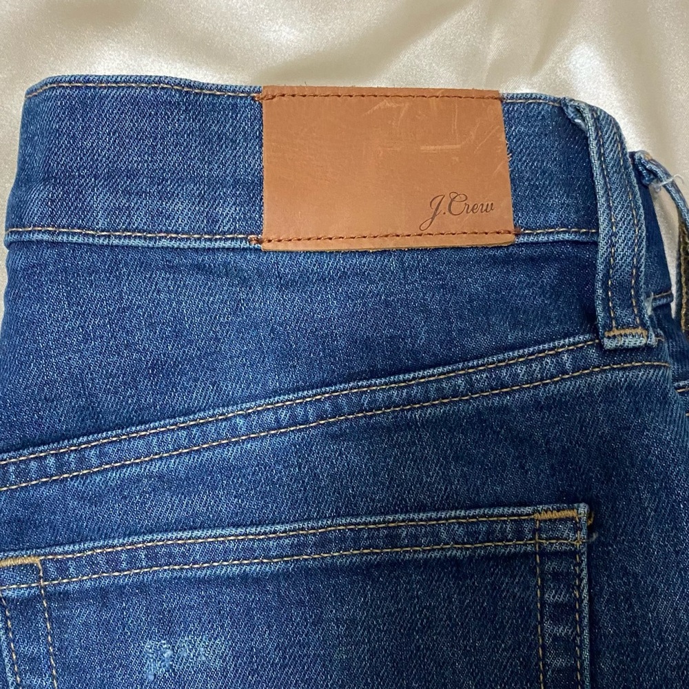 New J. Crew High Rise Classic Straight Leg Jeans Blue Denim Women’s Size 26 - Picture 10 of 15
